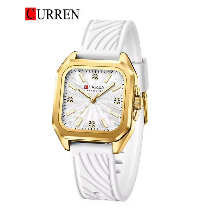 CURREN 9113 Women's Rubber Straps Watch