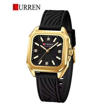 CURREN 9113 Women's Rubber Straps Watch