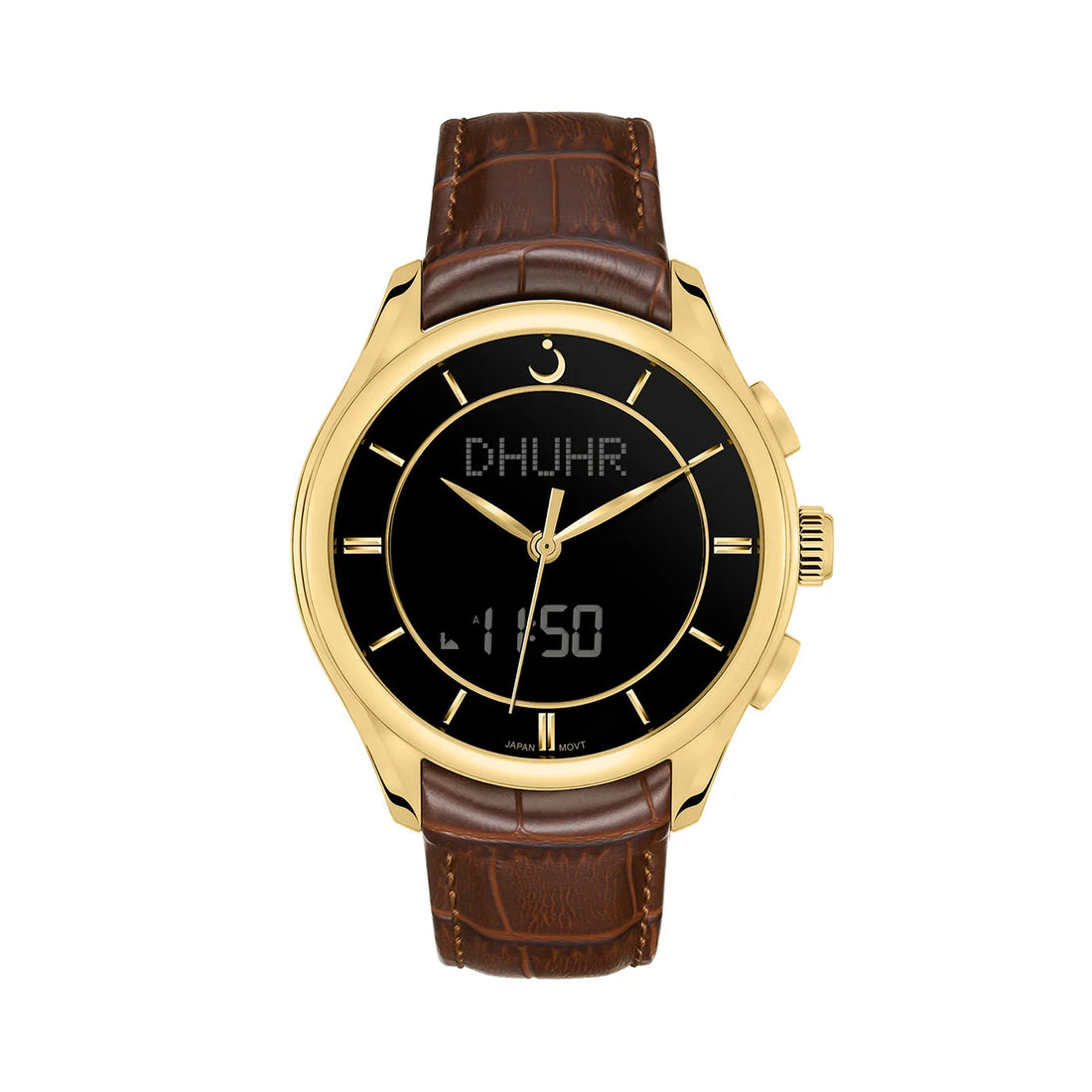 Premier 360 Leather Gold – Premium Men's Watch