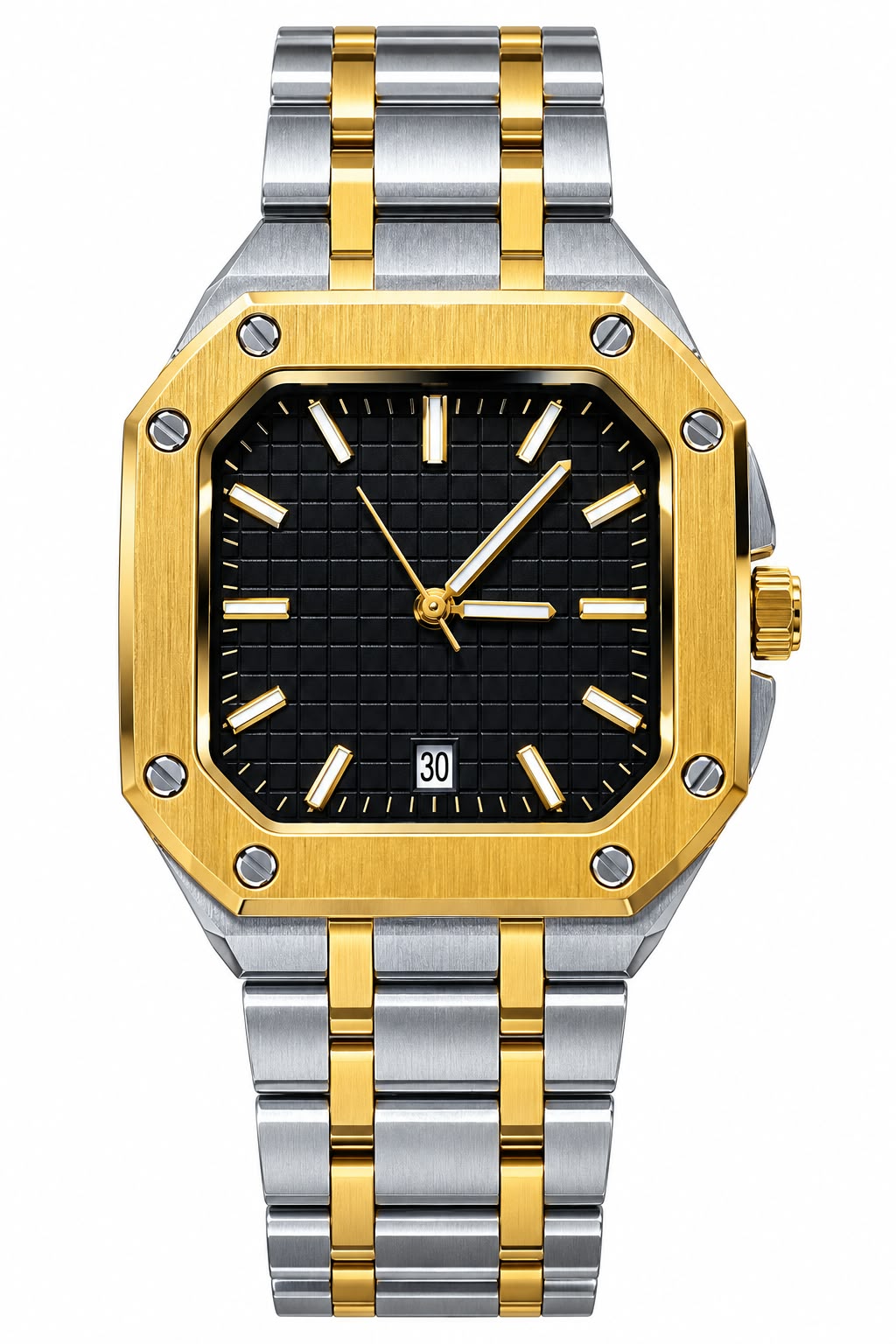 @P Luxury Men's Stainless Steel Watch