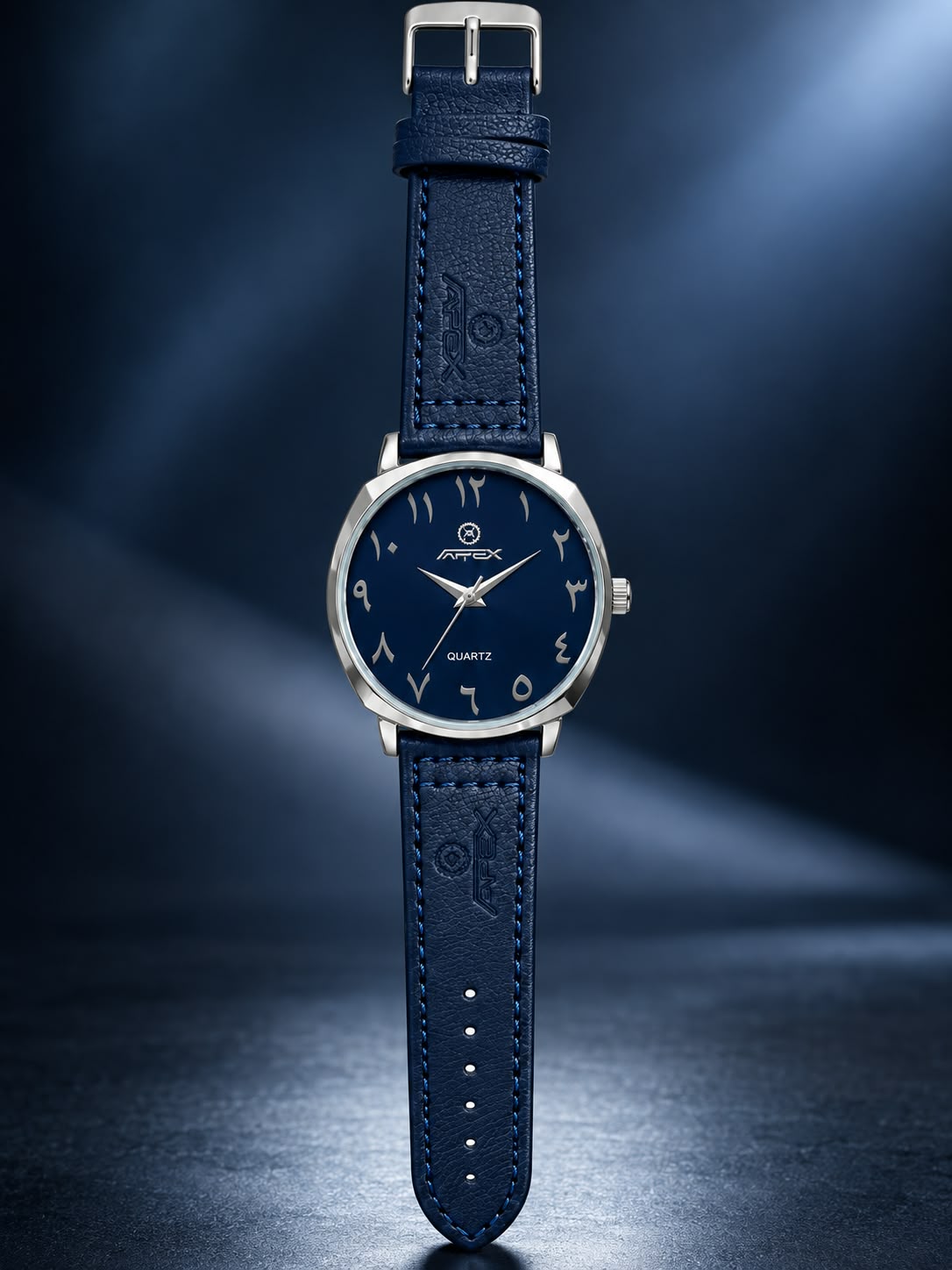 APEX Classic Men’s Leather Strap Quartz Watch – Multiple Colors