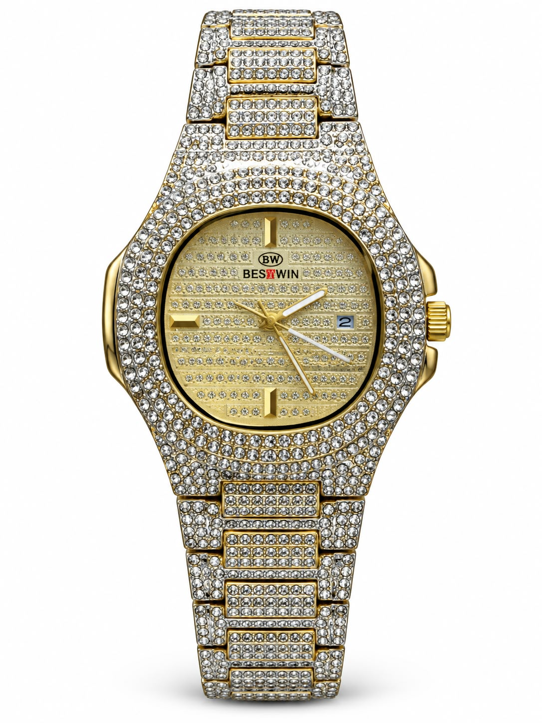 BESTWIN Men’s Luxury Crystal Watch