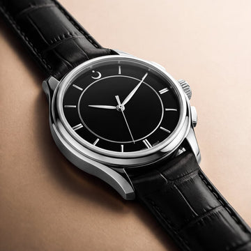 Premier 360 Leather Silver – Premium Men's Watch | Luxury Gift for Him