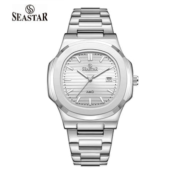 SEASTAR SS-9489 Men's Silver Stainless Steel Luxury Watch